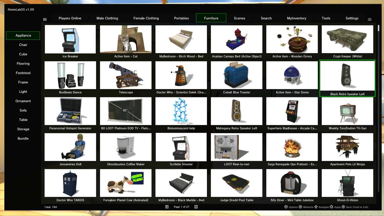 Playstation Home Mod menu Released 2025: HomeLabOS v1.00