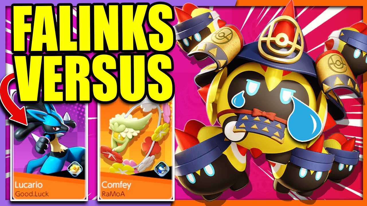 FALINKS Versus EXTREME SPEED LUCARIO with a COMFEY | Pokemon Unite