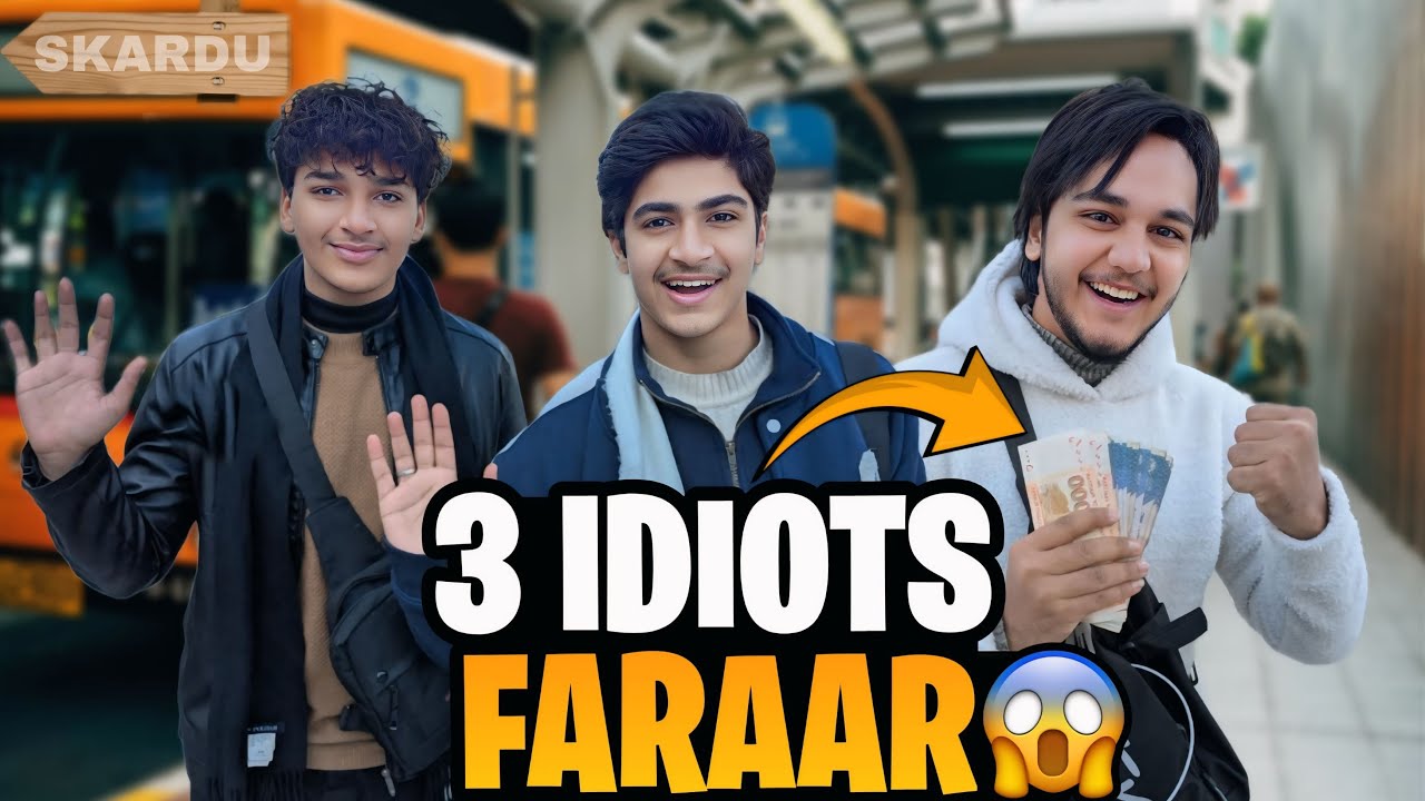 GHAR SE FARAR // 3 IDEOTS ON TOUR // PAHARO KA SAFAR