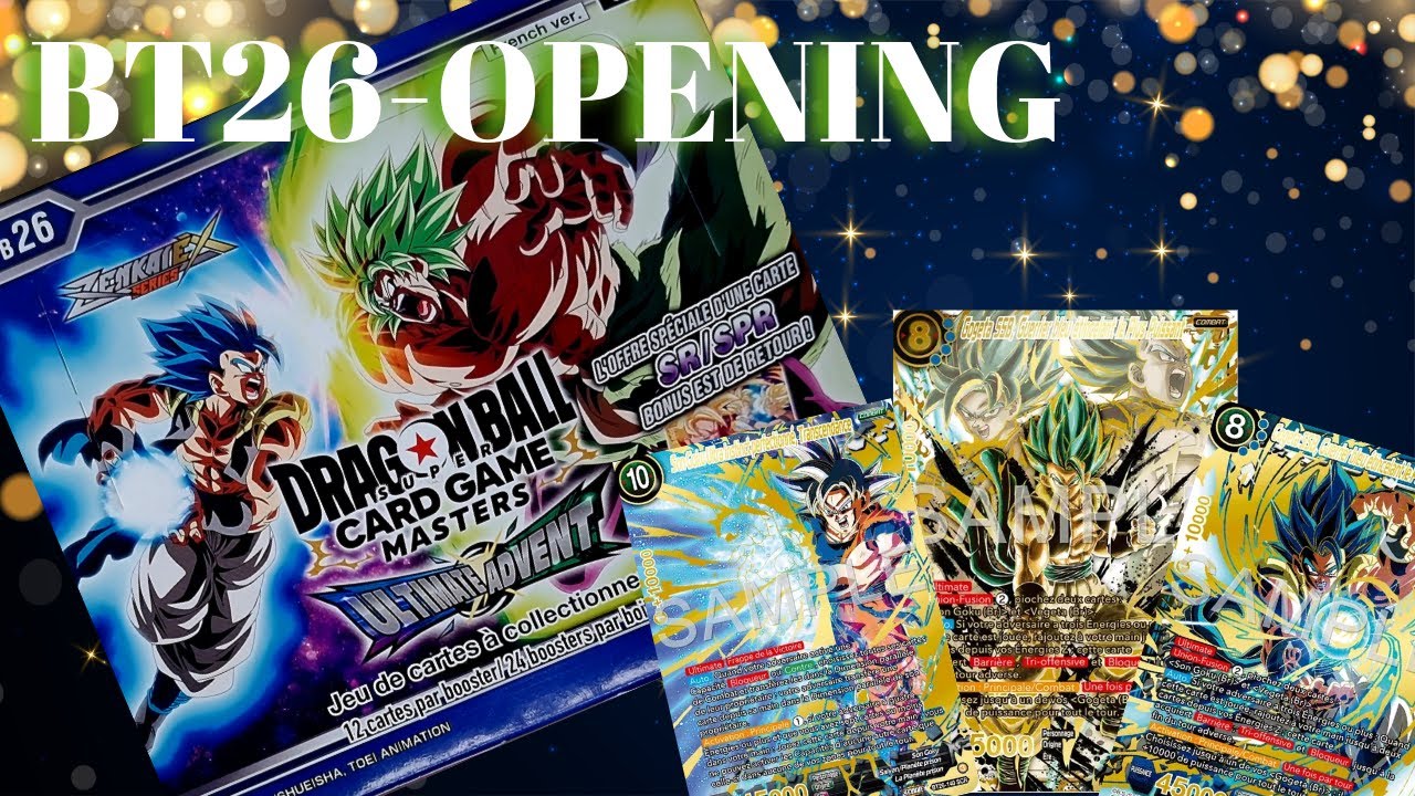 * New * OPENING DBS Card GAME BT26 - ULTIMATE ADVENT