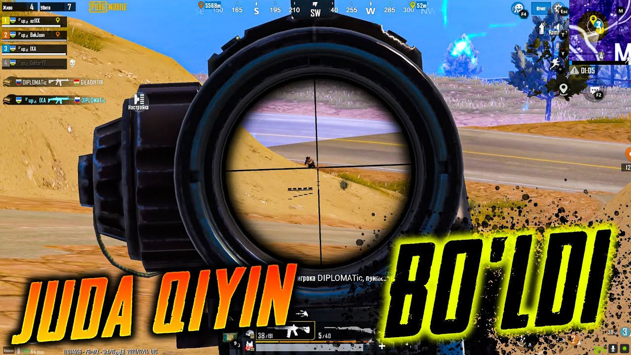 OXIRIDA JUDA QIYIN BO'LDI | PUBG MOBILE | O'ZBEKCHA LETSPLAY