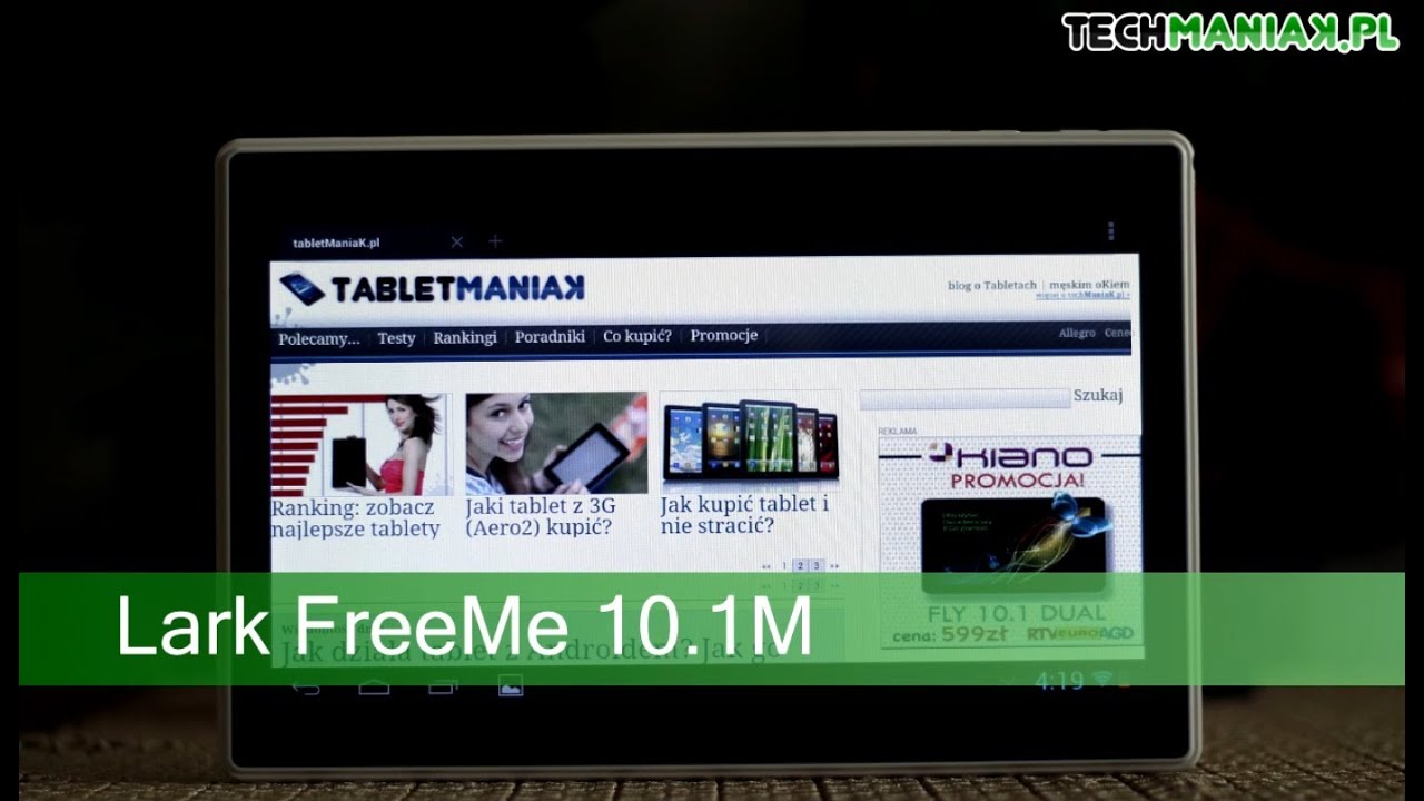 Wideo test i recenzja tabletu Lark FreeMe X2 10.1M | techManiaK.pl
