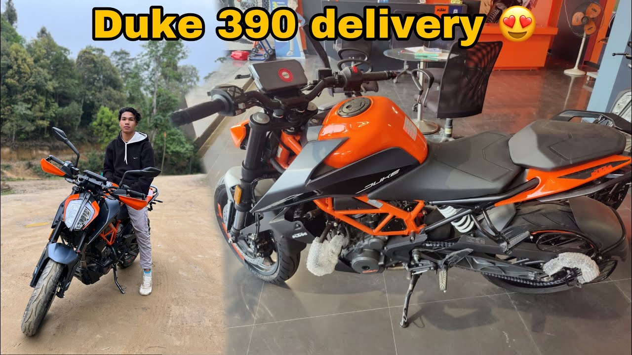 Duke 390 ka delivery😍or next din ko hi modified kar diya🥵#Lakhimpur