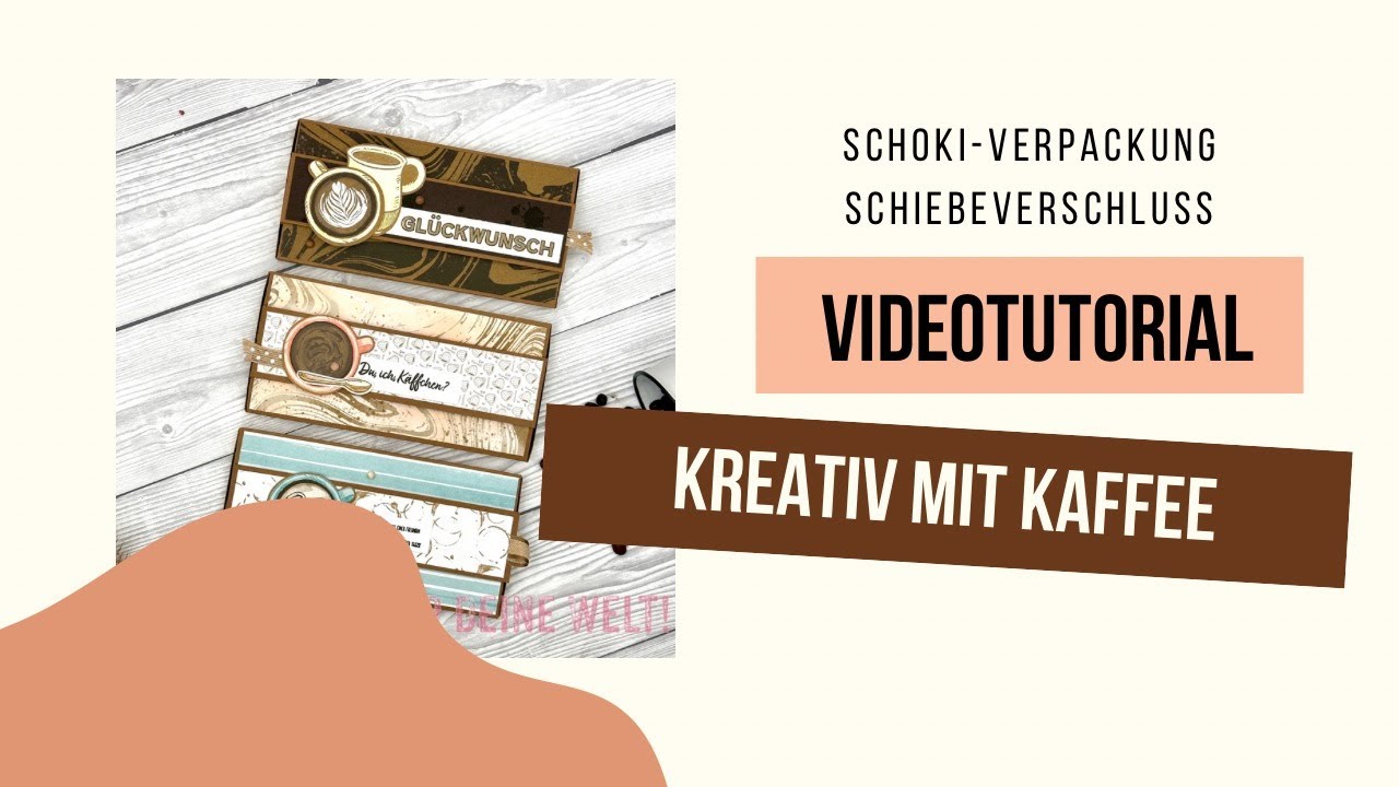 Stampin Up Set Kreativ mit Kaffee - eine Schokoladenverpackung
