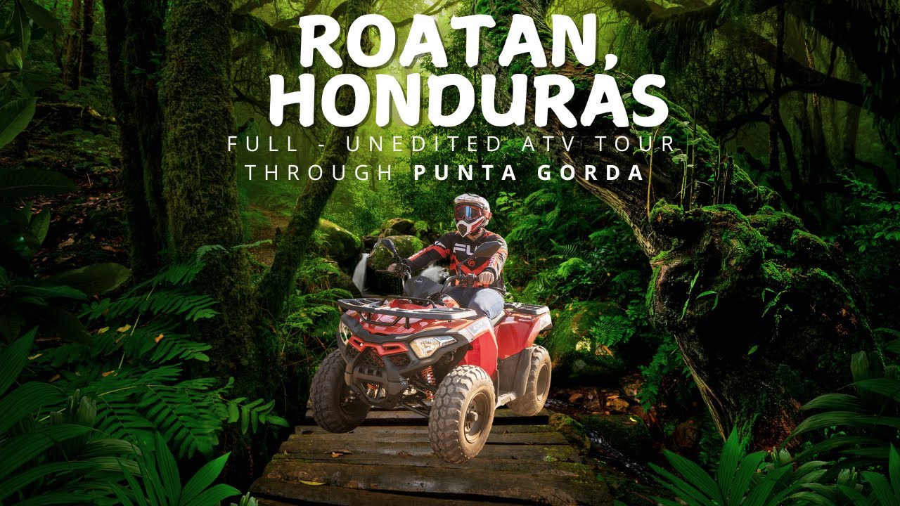 Full ATV Tour Through the Village of Punta Gorda Roatan Honduras