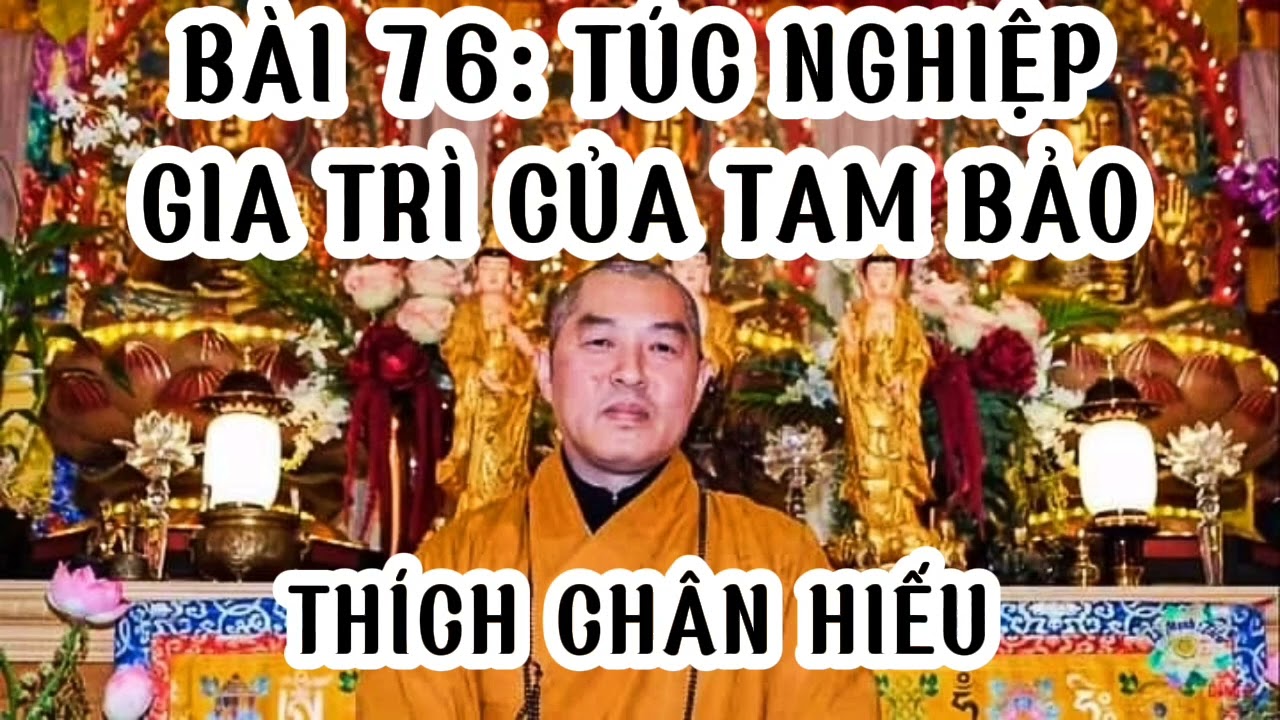 BÀI 76: TÚC NGHIỆP - GIA TRÌ CỦA TAM BẢO - Thích Chân Hiếu - Pháp Môn Tịnh Độ.