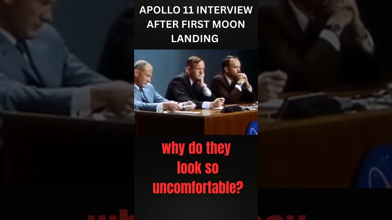 Apollo 11 Astronauts Look Uncomfortable in Their First Interview 👀🚀
