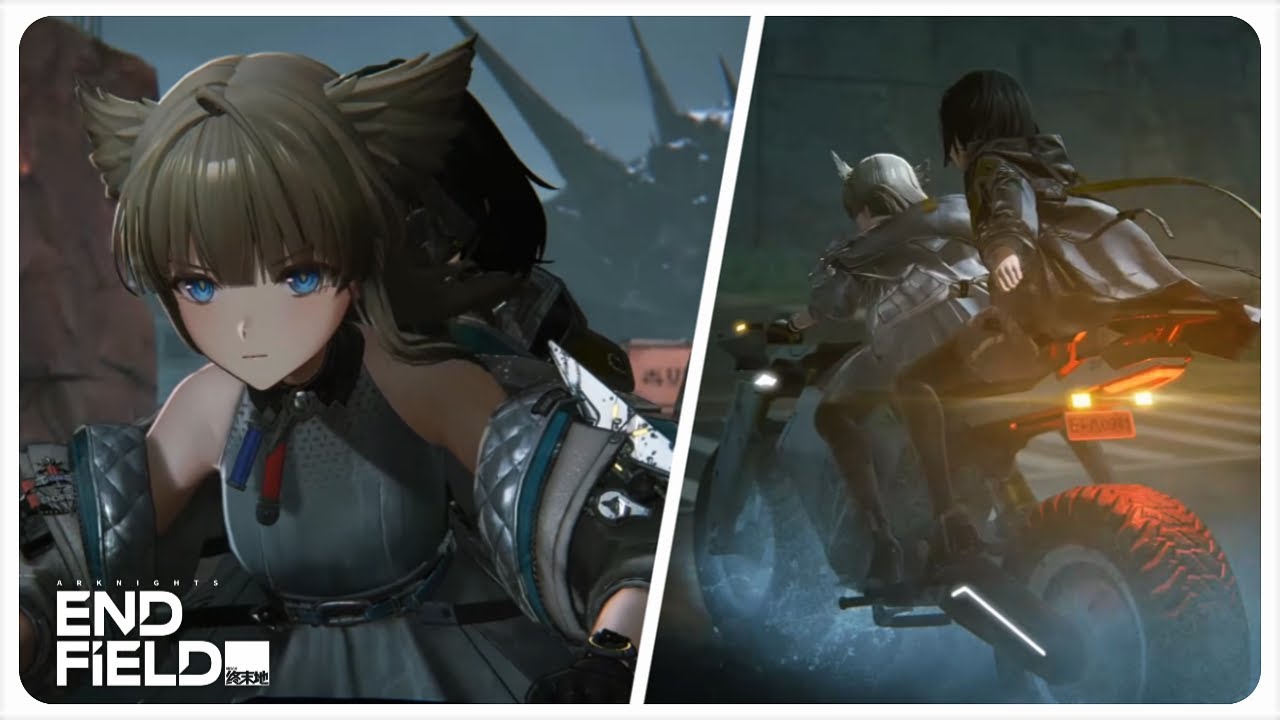 Endmin Ride On Perlica's Bike Cutscene | Arknights Endfield 1.0