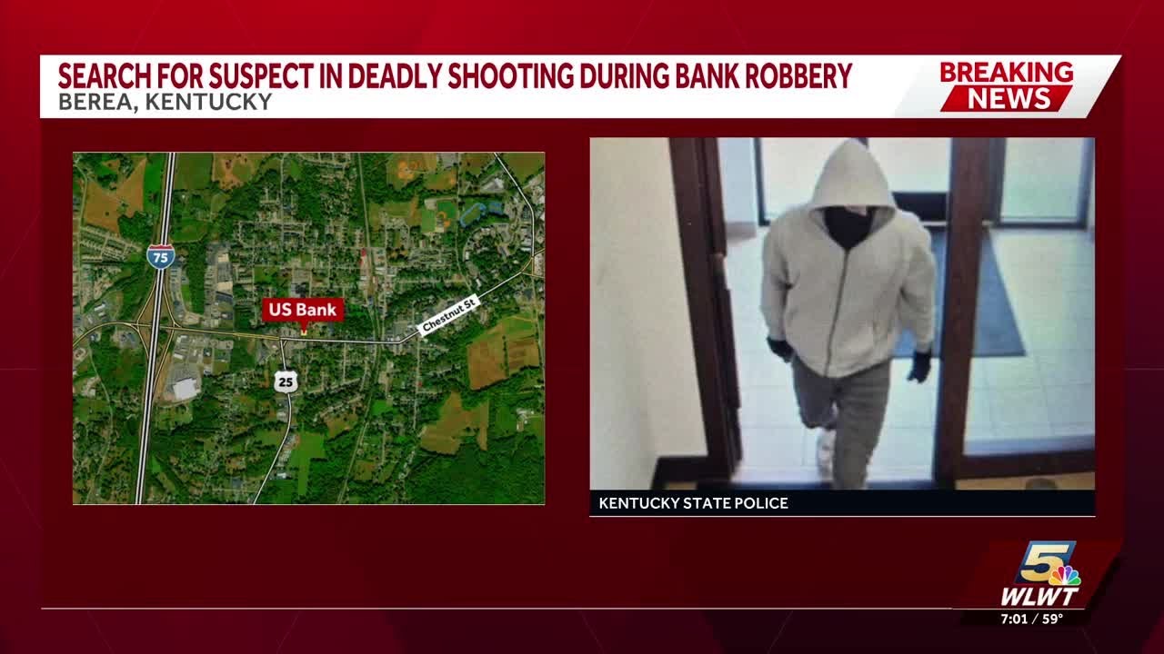 2 employees killed during bank robbery in Kentucky; suspect still at large