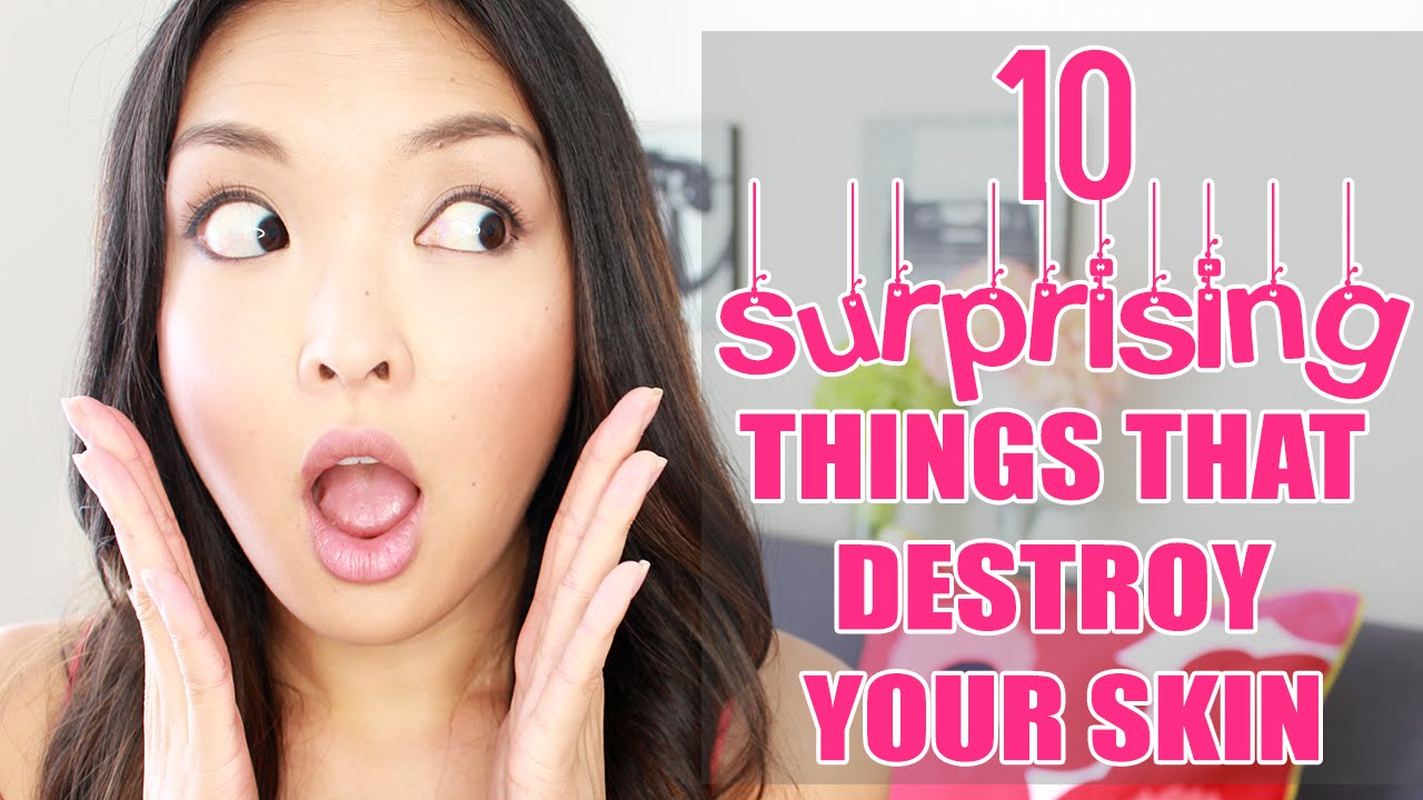 10 Surprising Things That Destroy Your Skin!