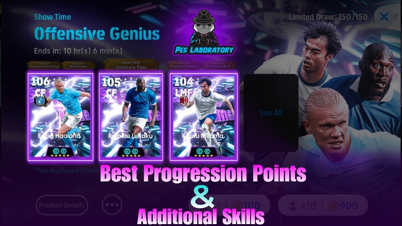 Show Time Offensive Genius Best Progression Points & Additional Skills | #efootball