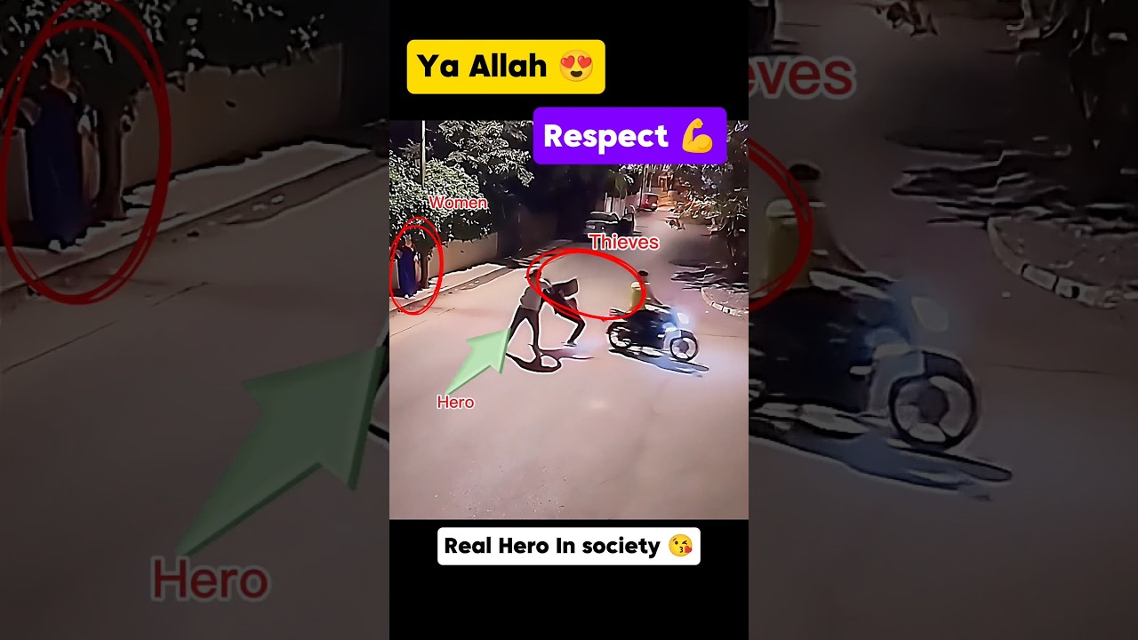 Real Hero 😎 Saves The Women 💕 🌹 Respect Video #allah #shorts #respect