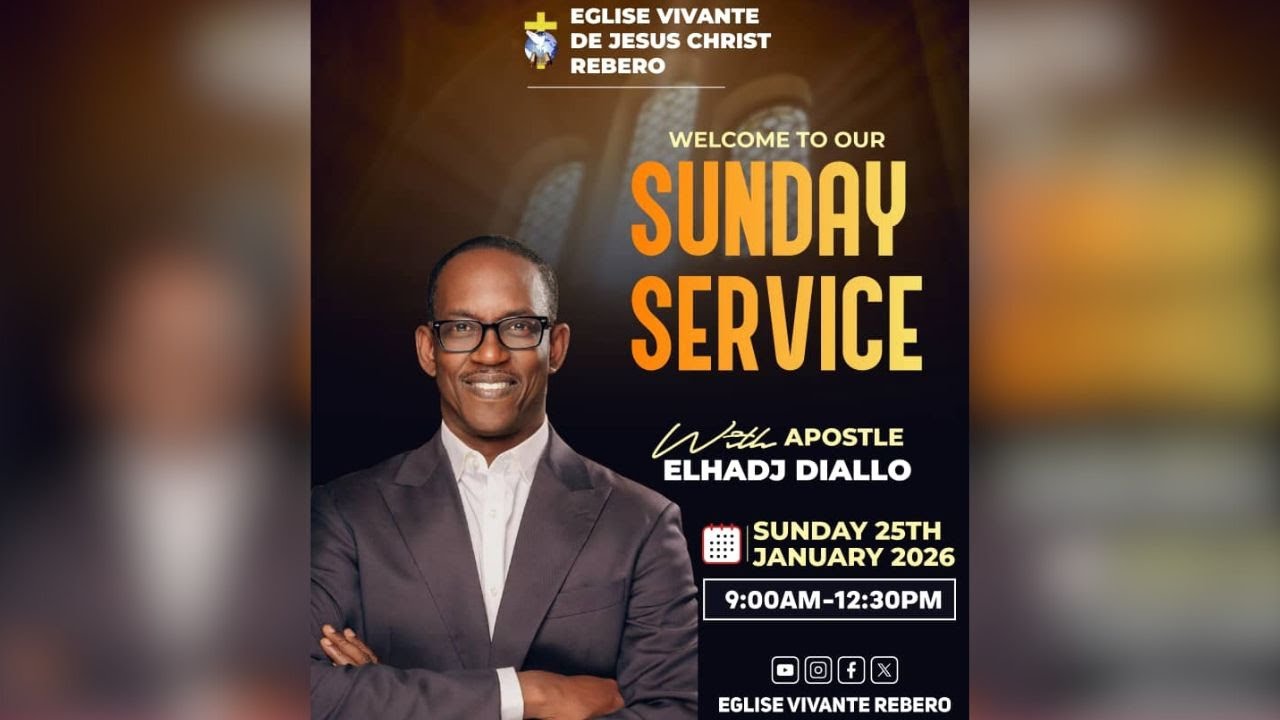 25 JAN  || SUNDAY MORNING SERVICE || EGLISE VIVANTE REBERO