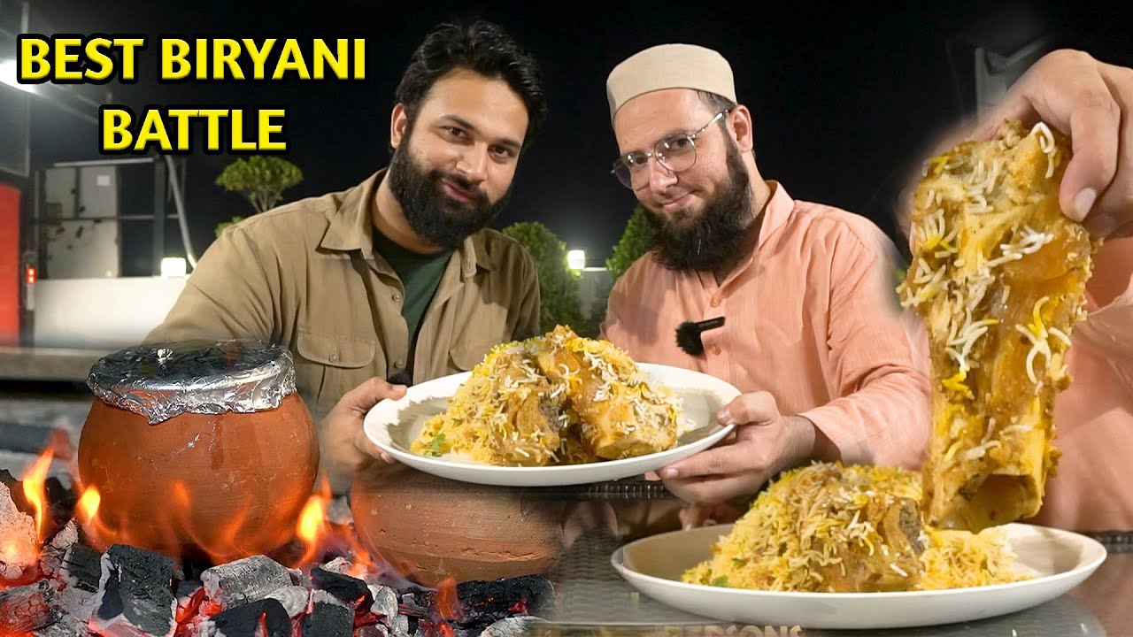 DESI FOOD BATTLES With @GriponTrip  | Biryani Battle | Beef Nalli Biryani vs Matka Biryani
