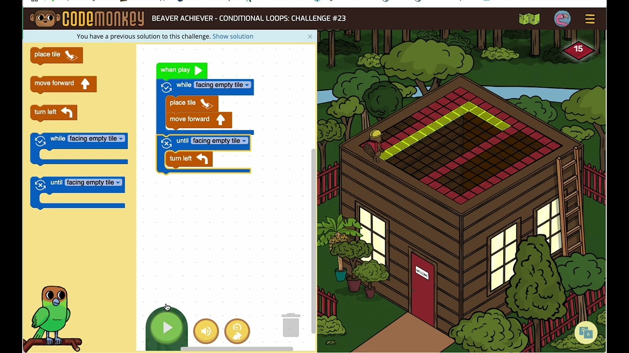 Beaver Achiever Conditional Loops 23