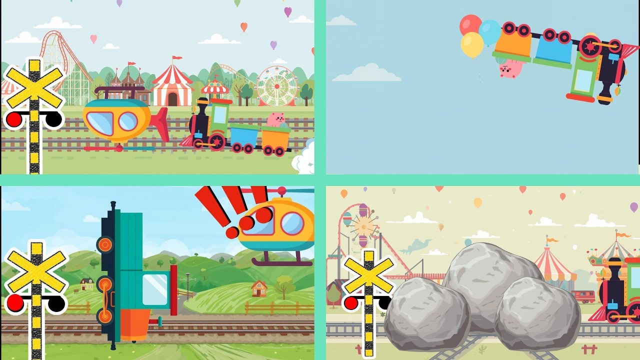 Animated Train Travel Song for Kids & Toddlers