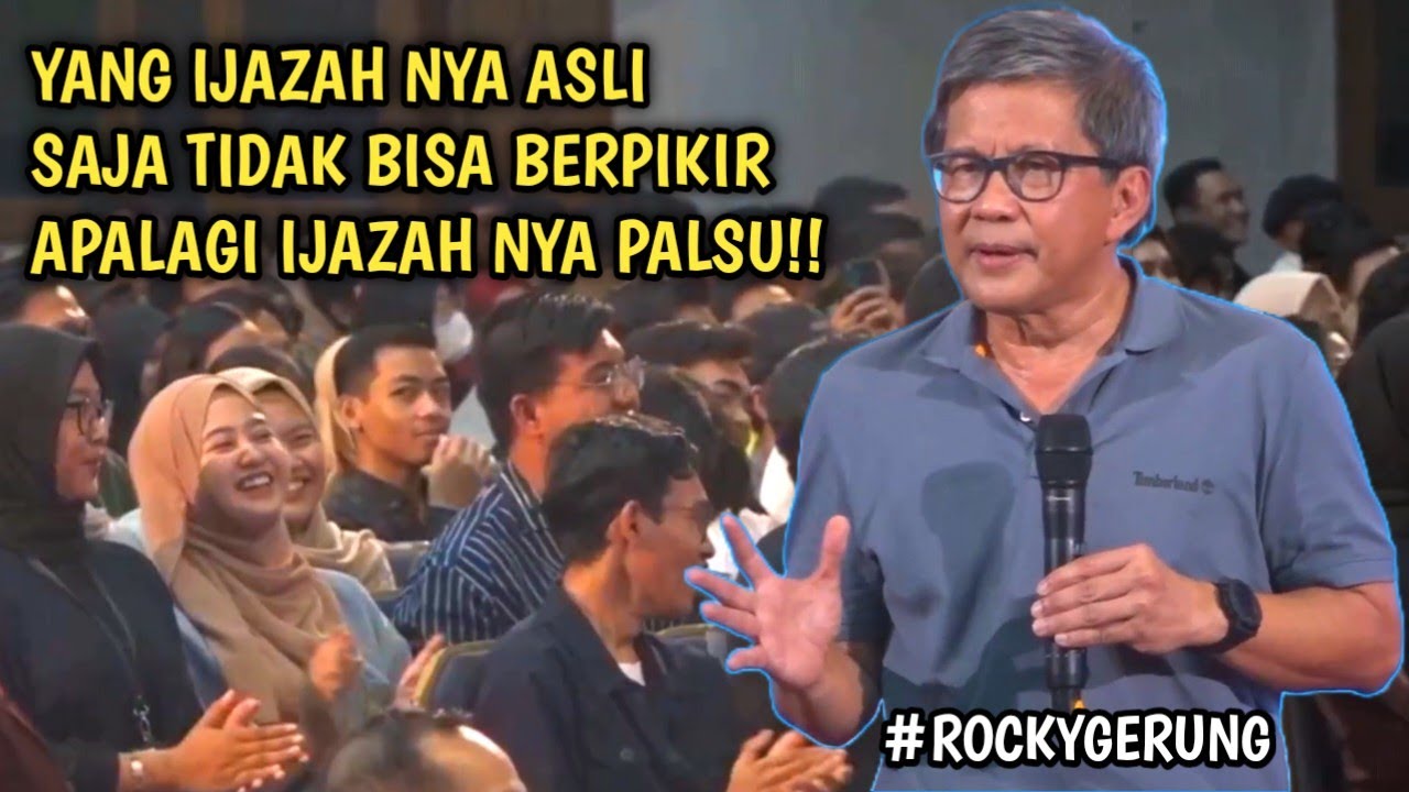 Awas nanti tersungging! Full kuliah umum rocky gerung!