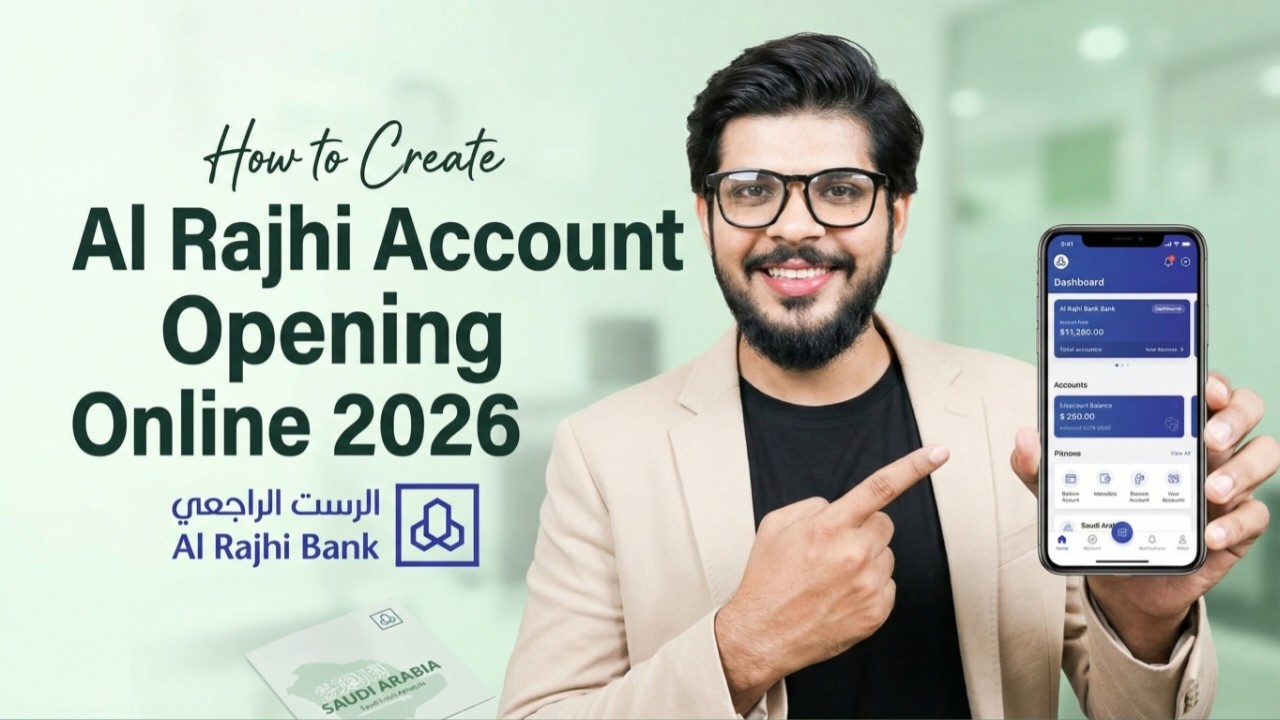 How to Open Al Rajhi Bank Account Online in 2026 | Al Rajhi Bank Account Opening