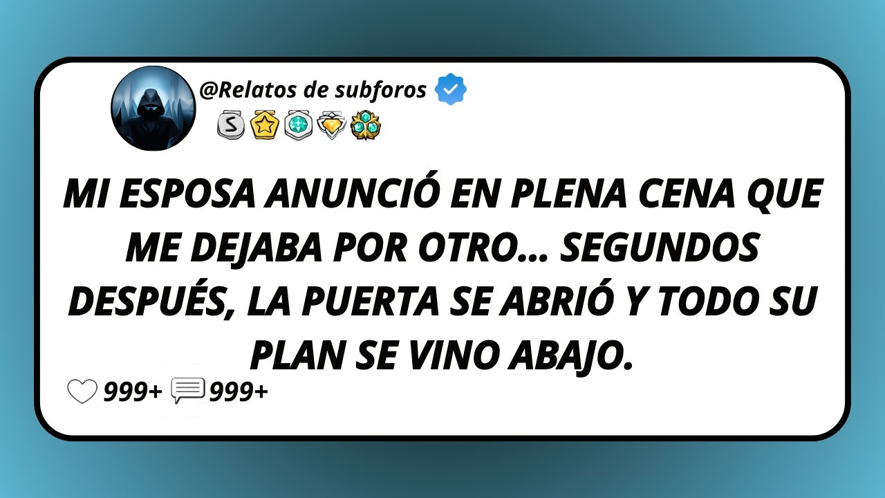 Mi Esposa Anunció En Plena Cena Que Me Dejaba Por Otro… Segundos Después, La Puerta Se Abrió...
