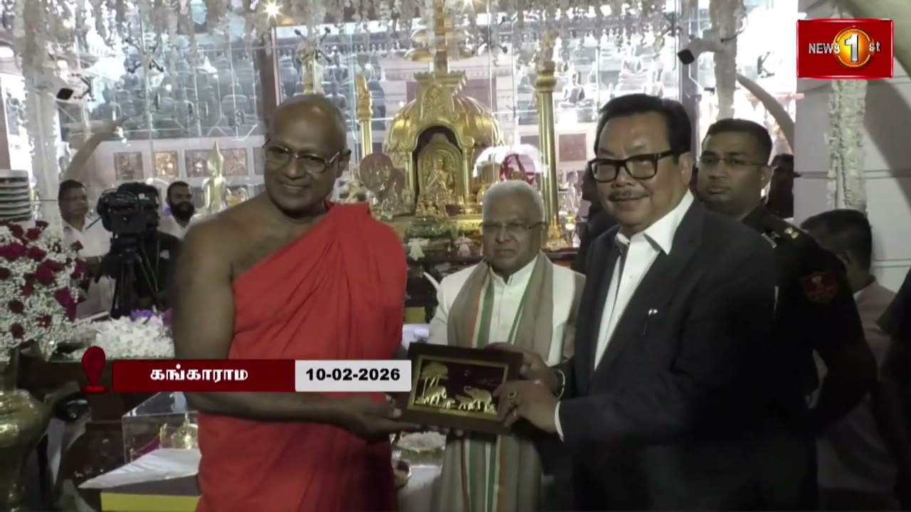 கங்காராமயவில் தரிசிக்க கிடைத்த புத்தபகவானின்  தெவ்னிமோரி புனித சின்னங்கள் இந்தியாவுக்கு..