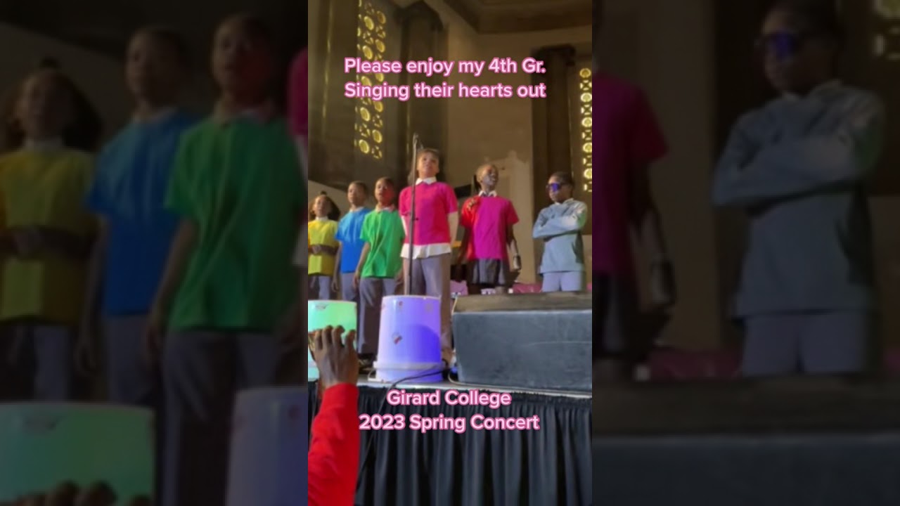 Girard College 2023 Spring Concert Gr. 4 “We Are the World”