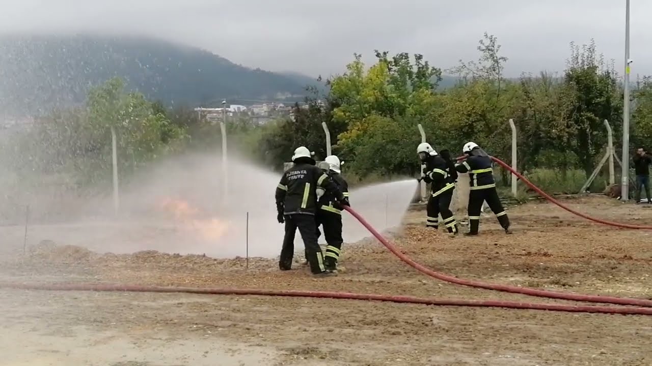 DOĞALGAZ YANGINLARINA SU İLE MÜDAHALE