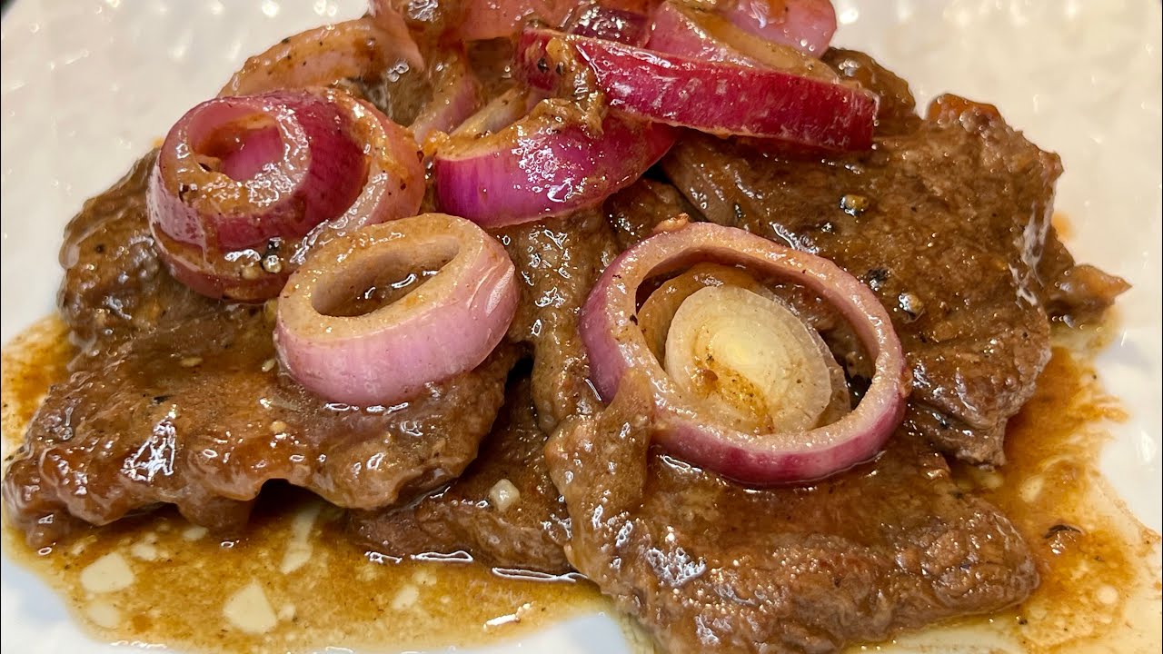 NAPAKA SIMPLE AT NAPAKA SARAP BEEF BISTEK TAGALOG /BISTIG BAKA BEEF STEAK