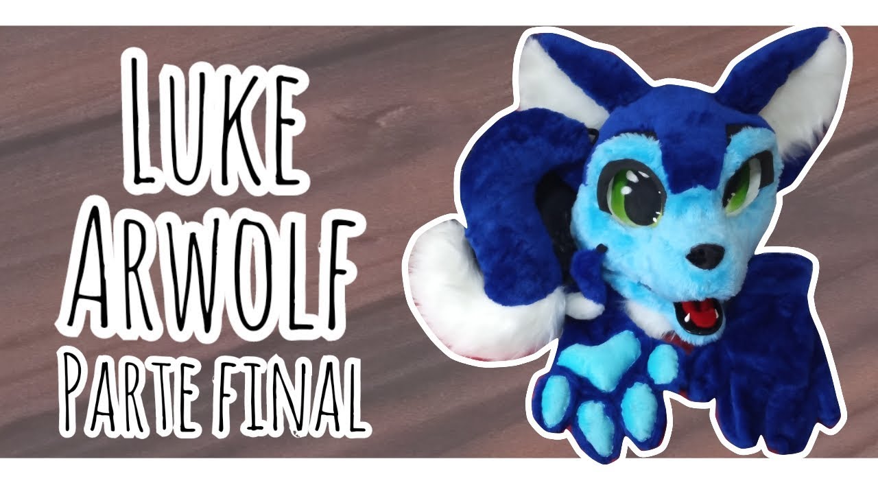 Fazendo a Fursuit Head de Luke Arwolf! (Parte 3 - FINAL)