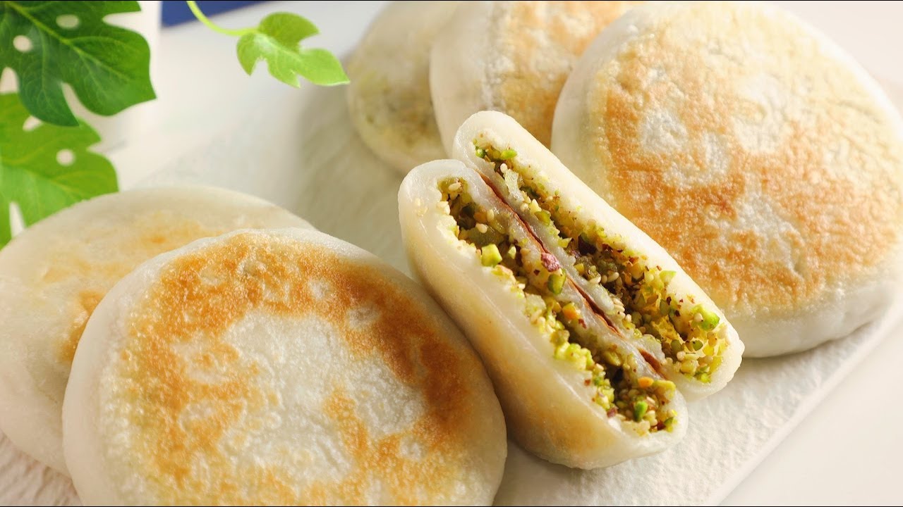 開心果燒餅 Pistachio Pan-Fried Glutinous Rice Cake (Soft Cake)