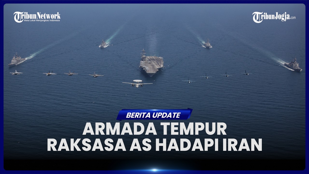 AS KERAHKAN 16 KAPAL TEMPUR DAN RATUSAN SKUADRON SERANG UNTUK HADAPI IRAN, KONFLIK DI DEPAN MATA