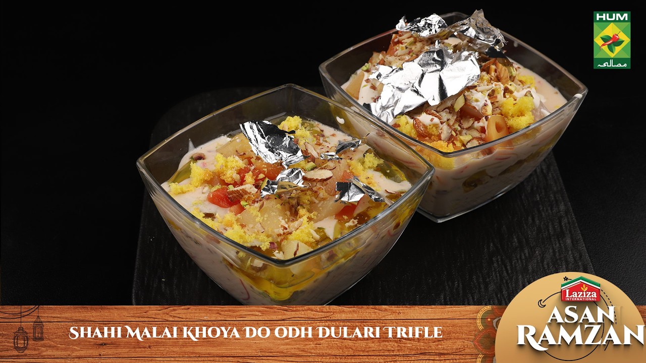 Shahi Malai Khoya Doodh Dulari Trifle | Faizan & Madina Ep 08 | Laziza Asan Ramzan | Masala TV