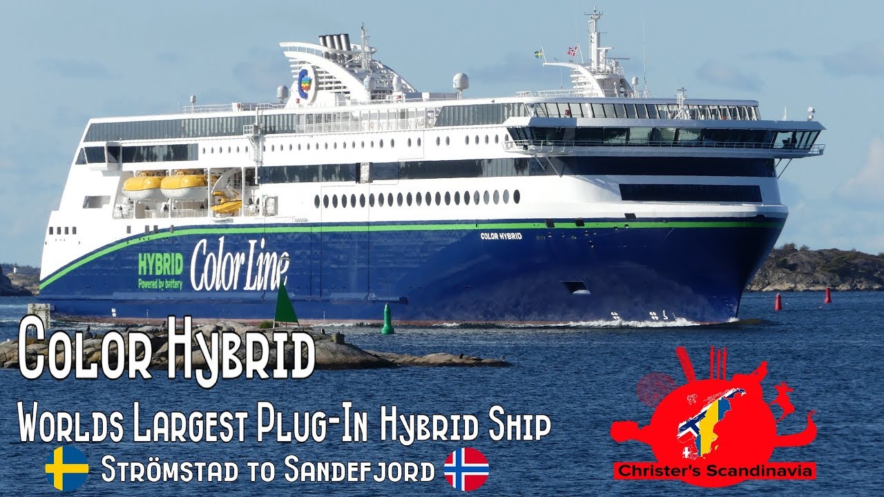 COLOR HYBRID - WORLD'S LARGEST PLUG-IN HYBRID SHIP - Strömstad, Sweden to Sandefjord, Norway