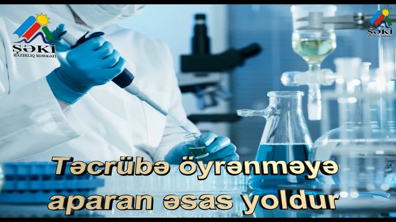 Şəki Hazirliq Mərkəzində kimyəvi təcrübələr