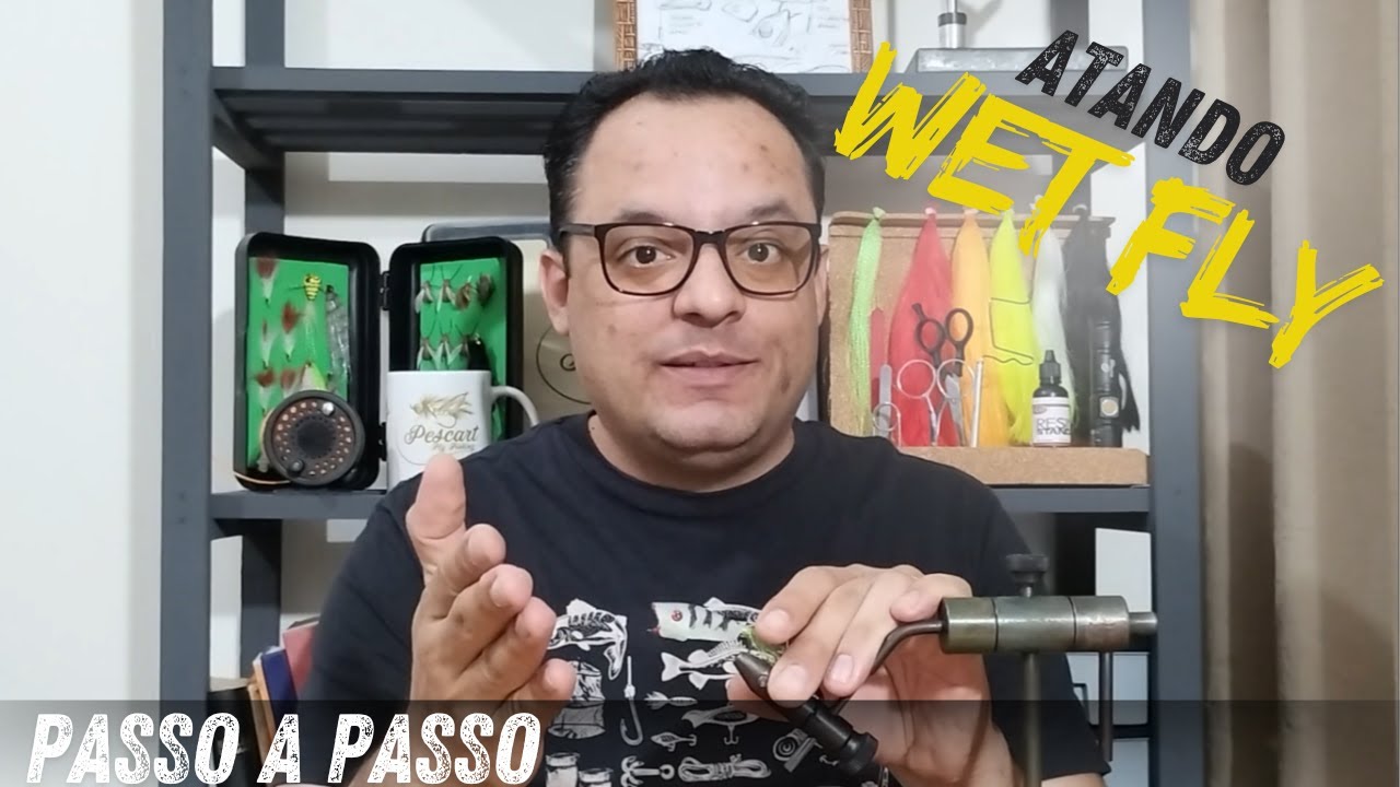 Atando uma Wet Flies mosca ideal para pesca de tilápias pequenas Pescart fly fishing  #fly tying