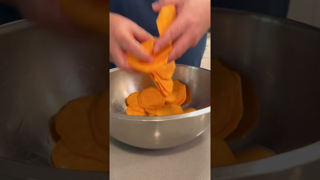 Chips de batata al horno (solo 3 ingredientes) #food #foodie #tucheffavorito #recipe