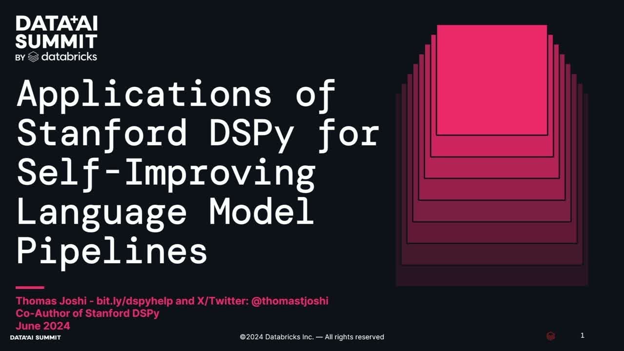 Applications of Stanford DSPy for Self-Improving Language Model Pipelines