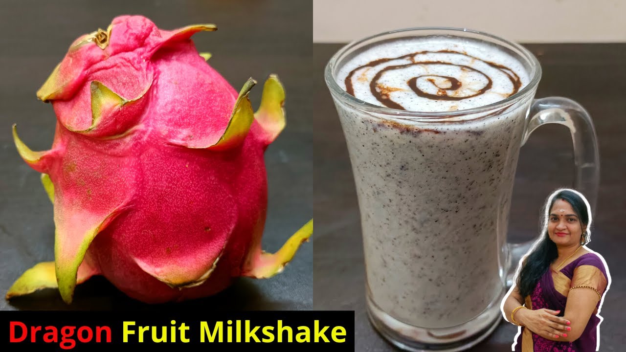 Dragon Fruit Milkshake Recipe In Tamil | Dragon Fruit Recipes | Fresh Juices | Bhakkiya Table Treat