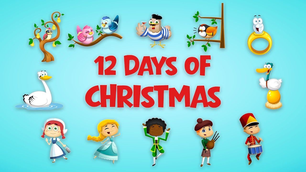 12 Days of Christmas – Kids Sing Along Song (Female Vocals) | HitToon