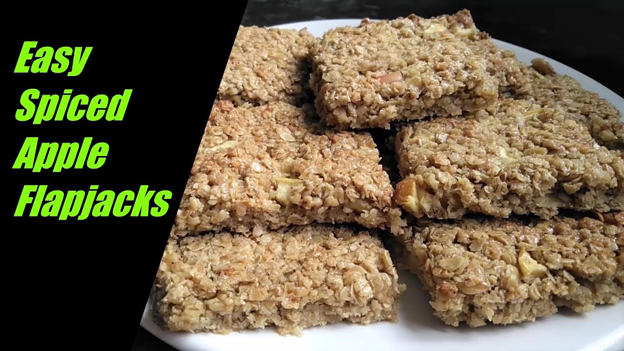 Flapjack Recipe: Easy Spiced Apple Oat Flapjacks Recipe - Rachel's Baking