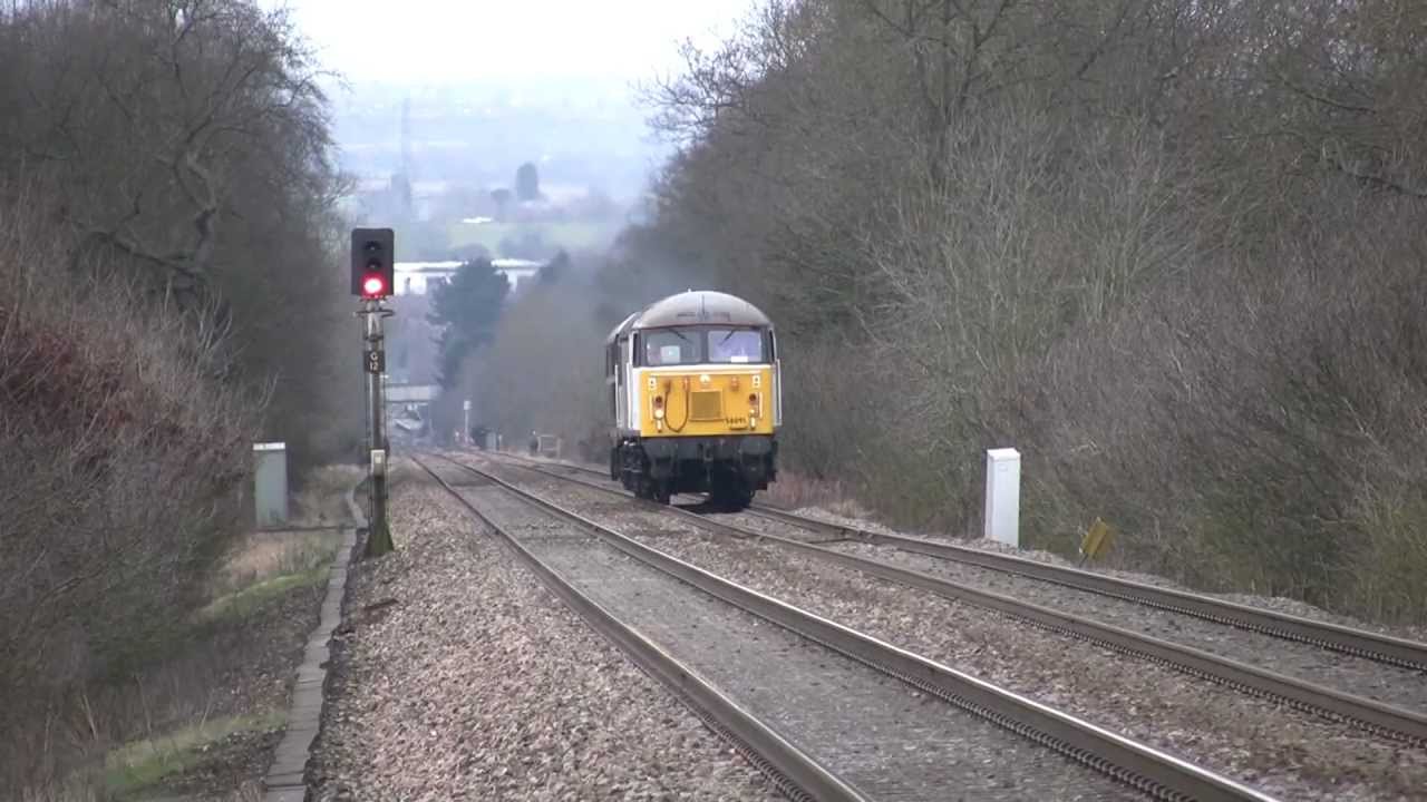 56091 Test Run *Exhaust Fire* at Barnt Green (Plus climbing the Lickey), 14/03/13.