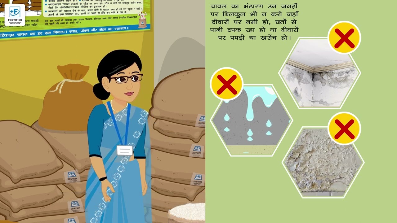 An animation video on fortified rice for the Fair Price Shop owners