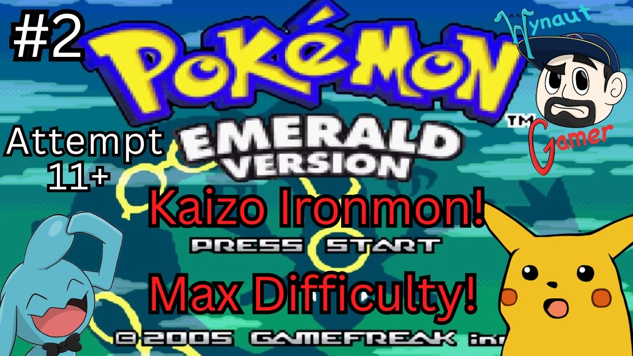 Pokemon Emerald Kaizo Ironmon! Max Difficulty! Day #2