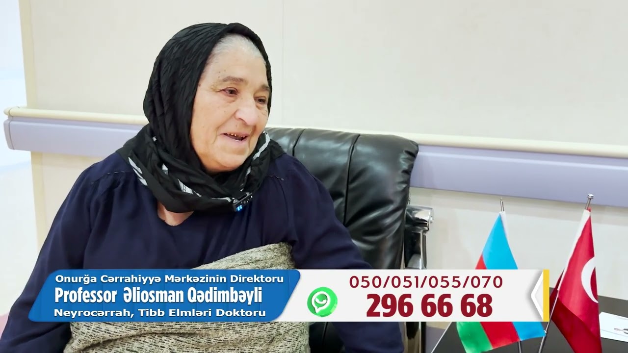 Onurğa sınığı. Osteoporoz fəqərə sınığı vertebroplastika.Əliosman