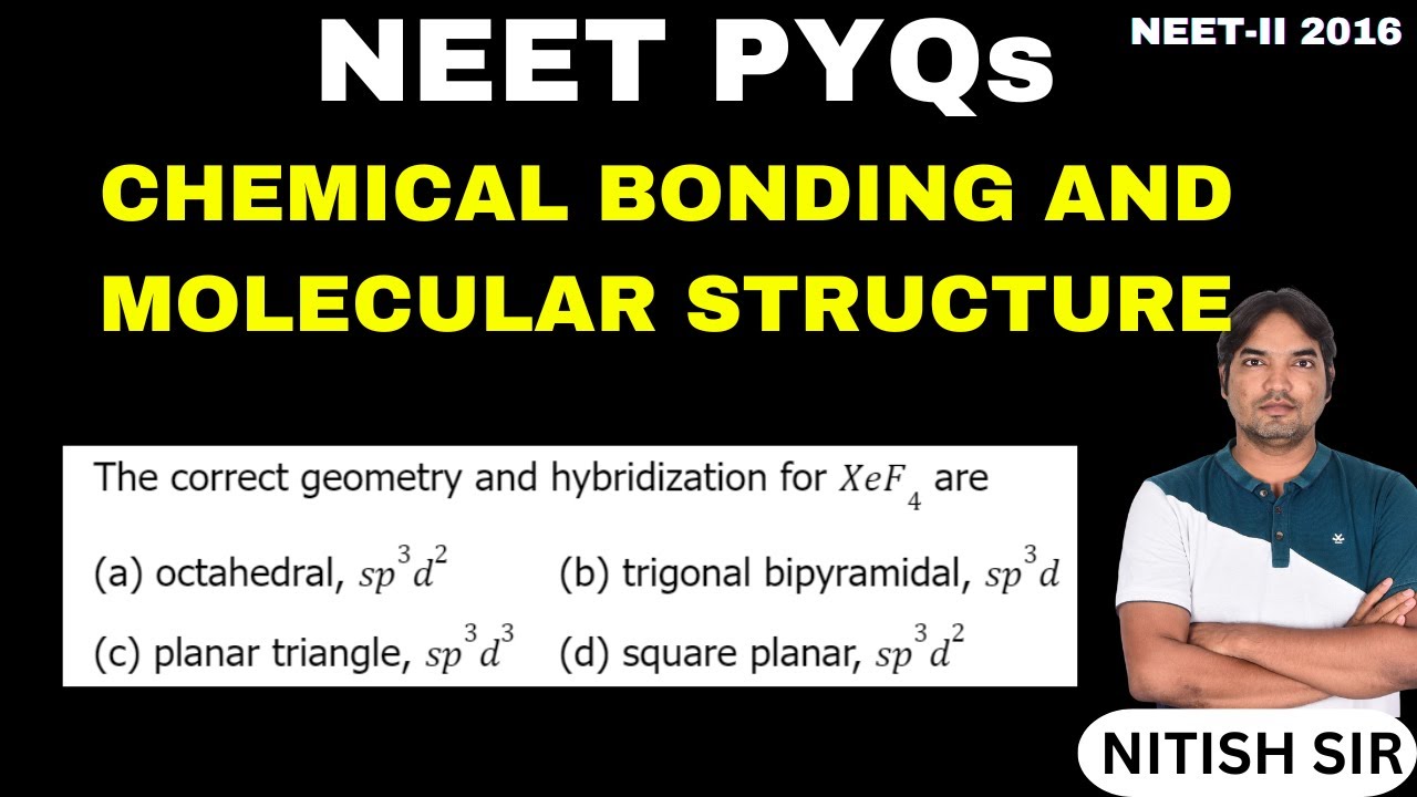 The correct geometry and hybridization for XeF₄ are