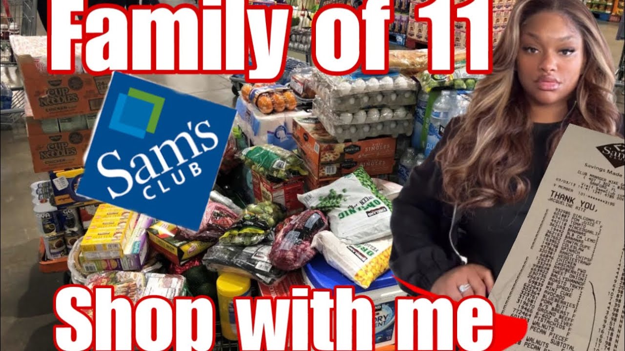 MASSIVE SAMS CLUB GROCERY HAUL MOM OF 9 KIDS