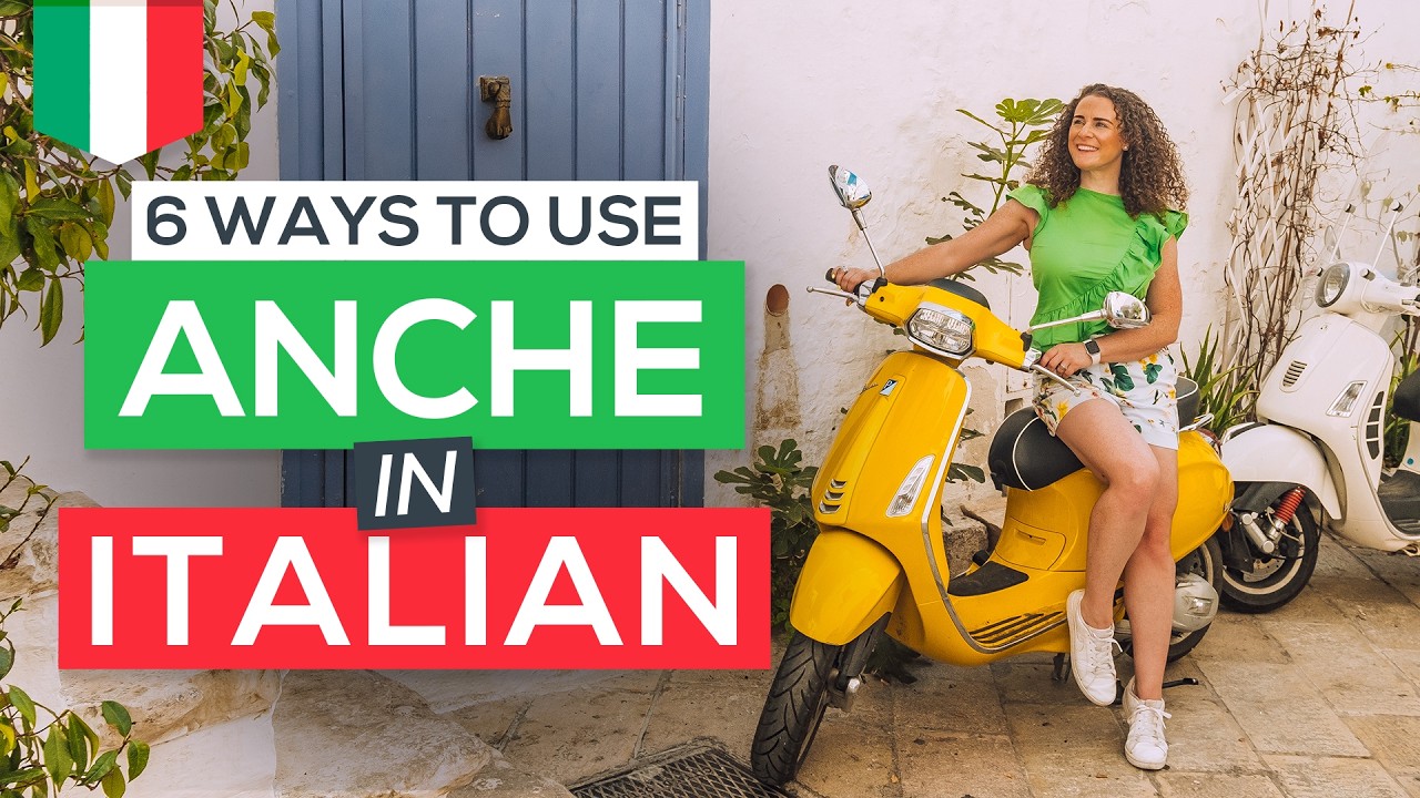 6 Ways to use ANCHE in Italian 🇮🇹 + FREE PDF Cheat-Sheet📚 [Italian for Beginners]