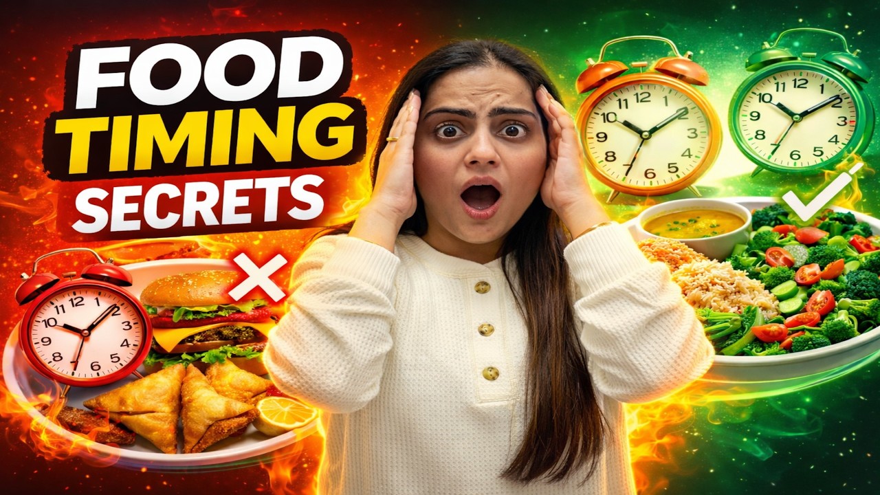 Best Food Timing for Weight Loss | Kab Kya Khaye Din Bhar (Science Based Fat Loss Routine)