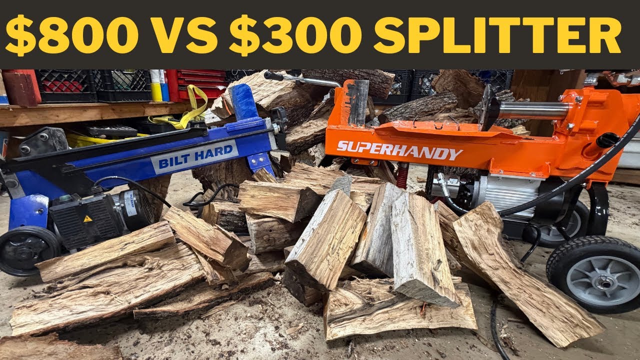 Electric Log Splitter Review: SUPERHANDY VS BILT HARD