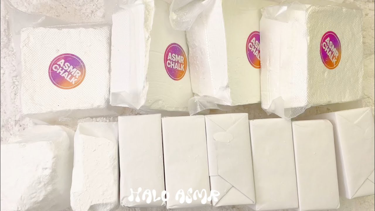  PURE WHITE Magnesium Powder Crunch — Most Satisfying ASMR #oddlysatisfying#asmrsounds#gymchalk