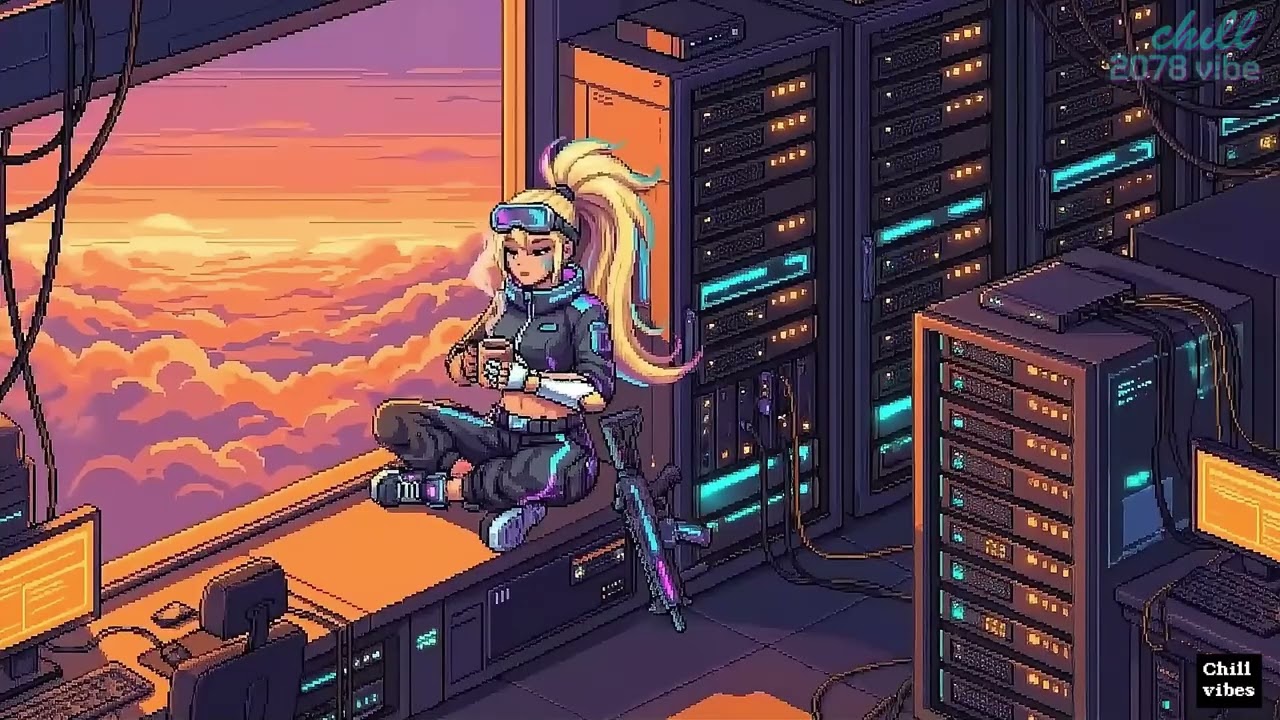 You've reached it. Rest now Cozy Cyberpunk Soundscape